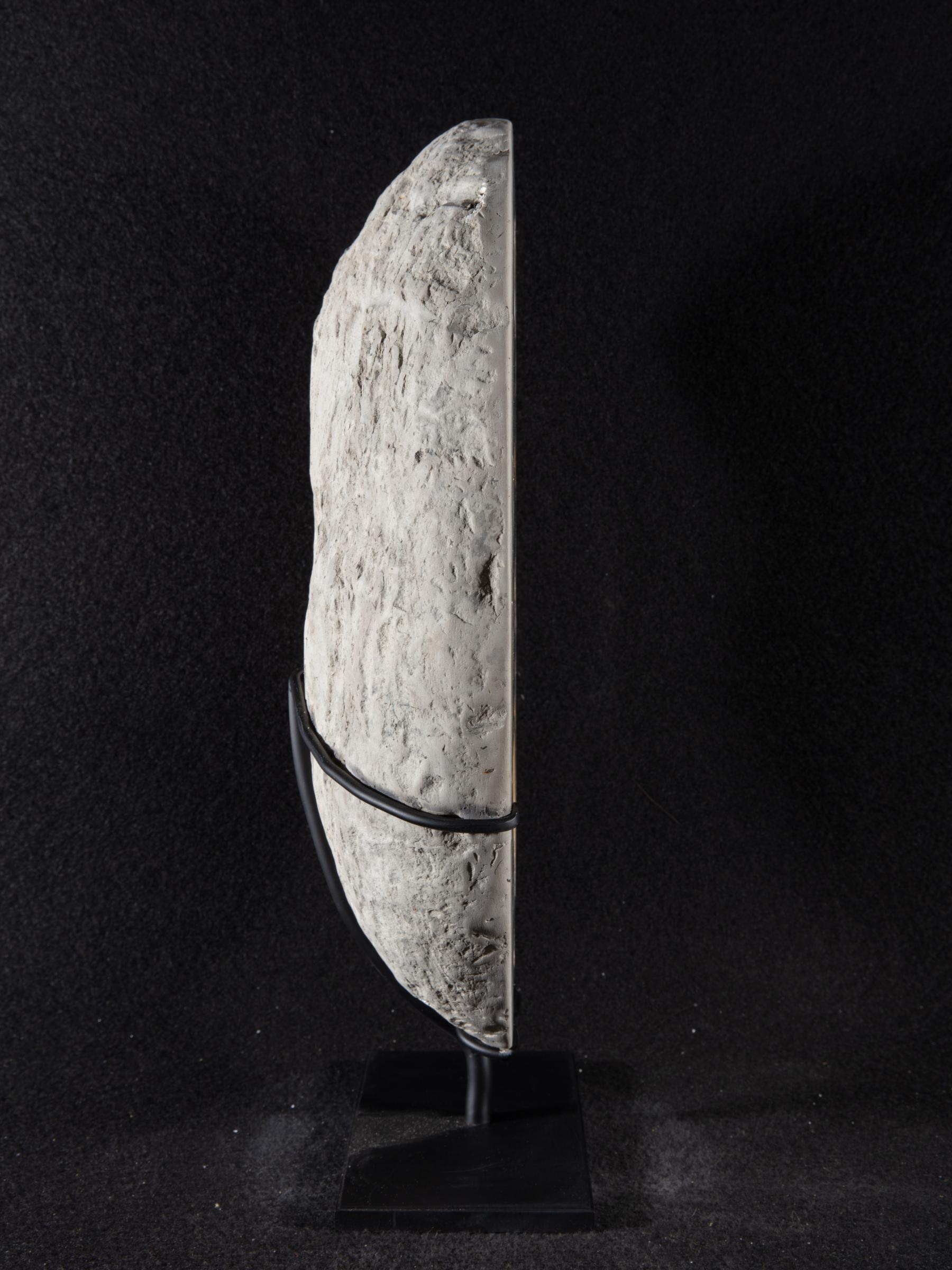 Septarian on metal base - St1galleryv0467 0253 - V0467