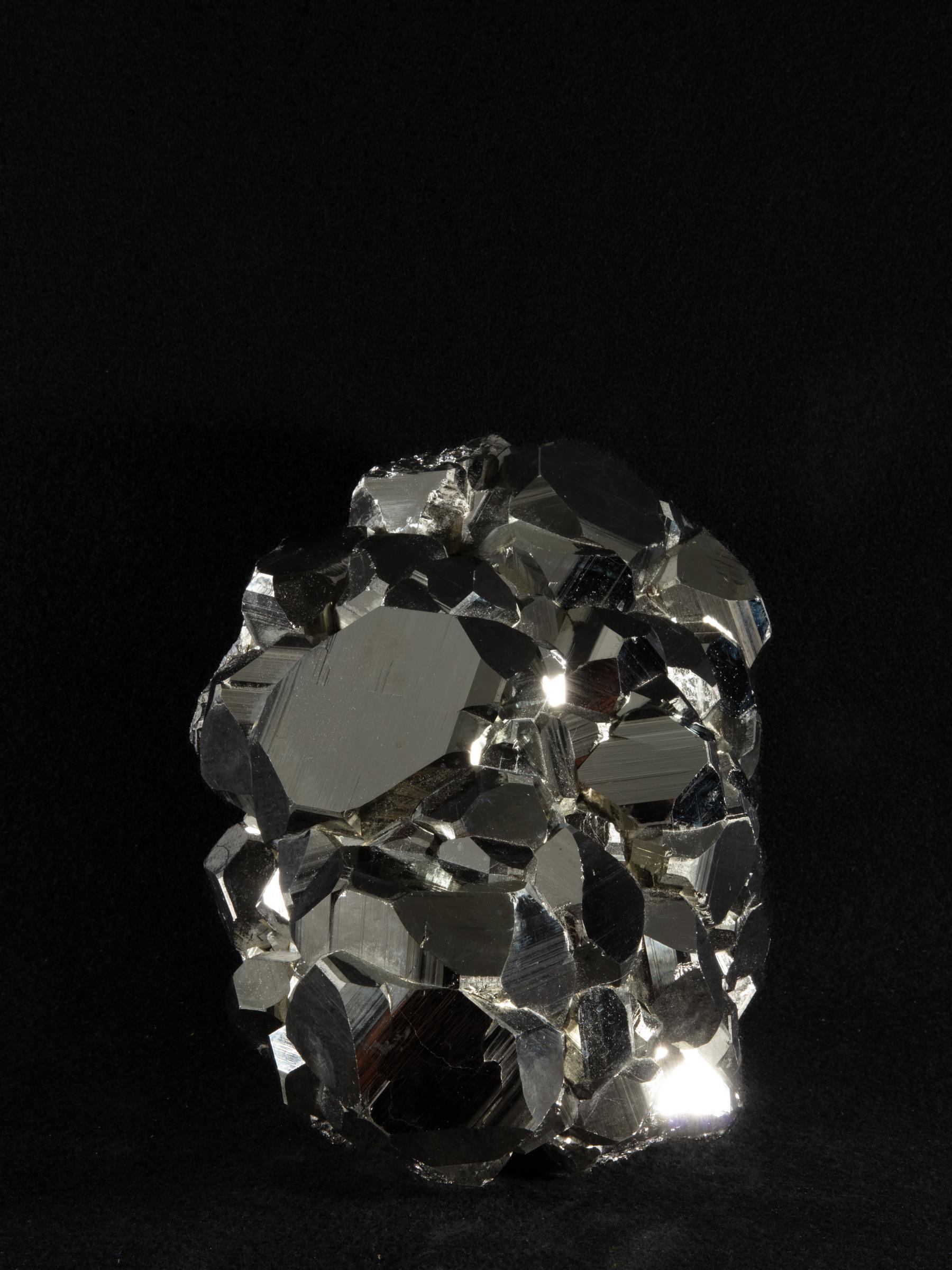 All natural special pyrite cluster - St1galleryv0477 0333 - V0477