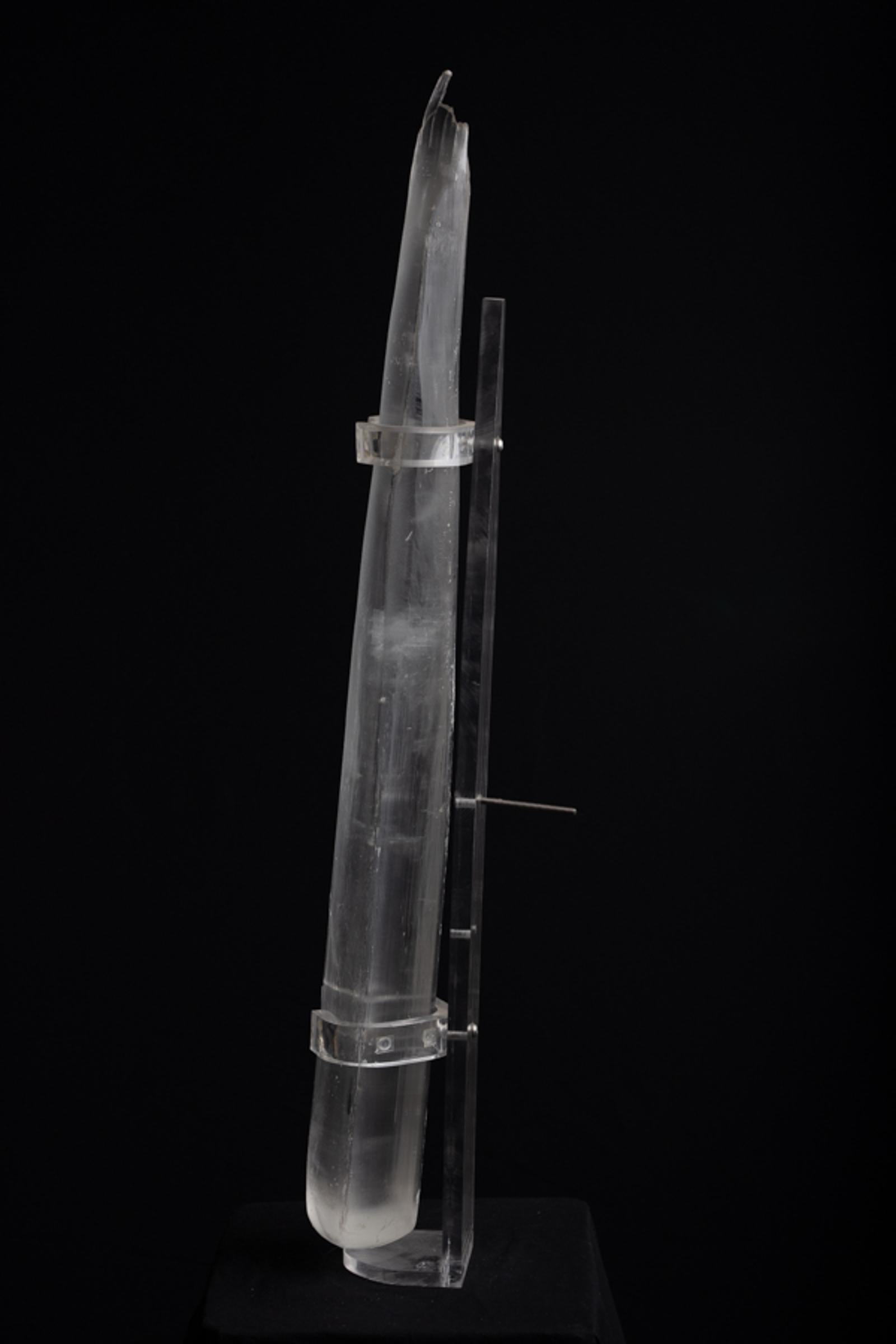 Selenite crystal 'sward' with water inclusion - St1v0092 1 - V0092