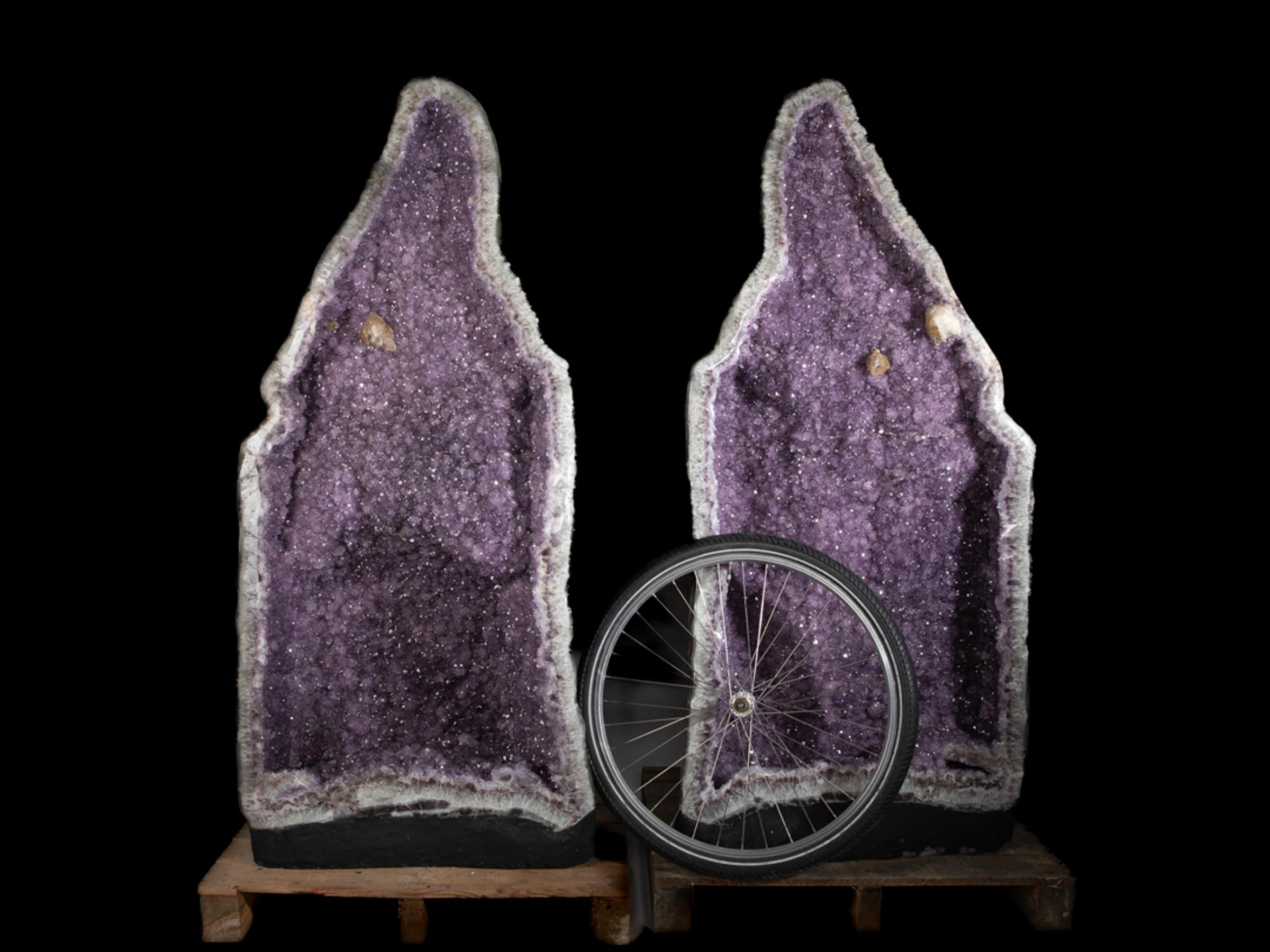Pair of amethyst geode - Stonegallerya0160 2 - A0160